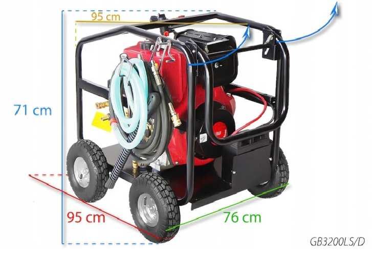 Myjka ciśnieniowa spalinowa diesel 320Bar 32MPA