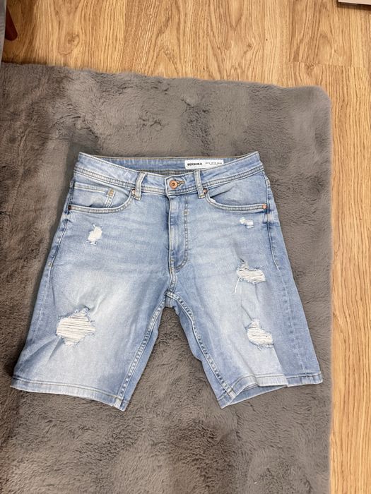 Spodenki jeansowe Bershka | Przetarcia | Super stan |