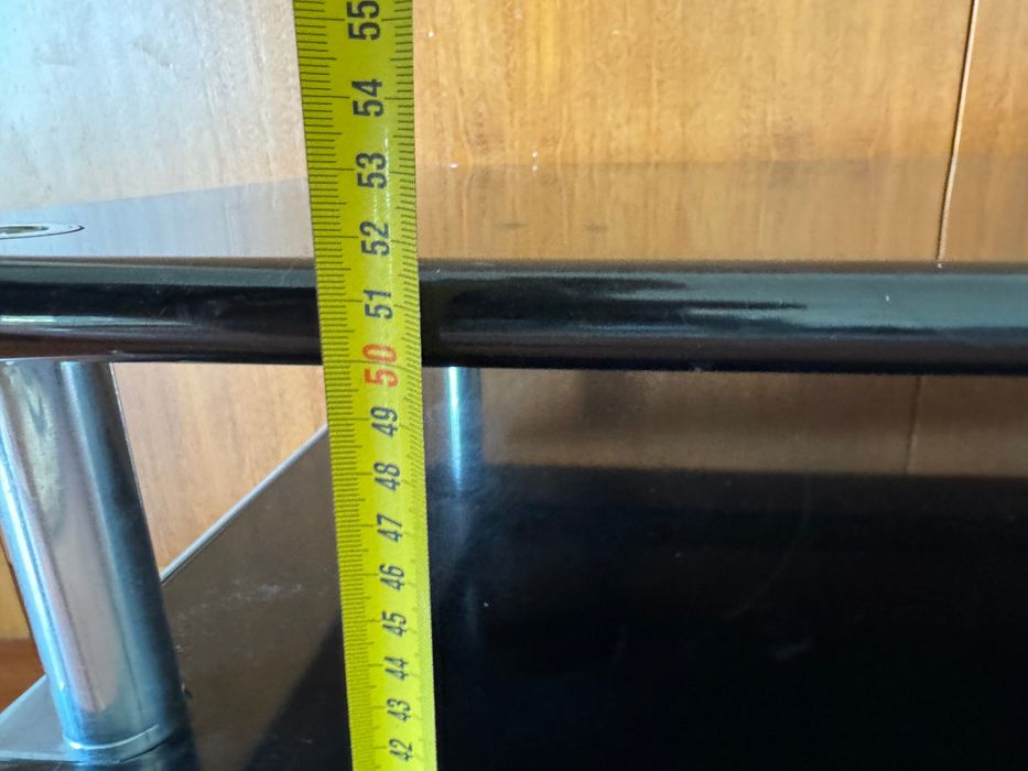 Móvel de TV / Mesa de Apoio c/ Rodas - Preto (100cm)
