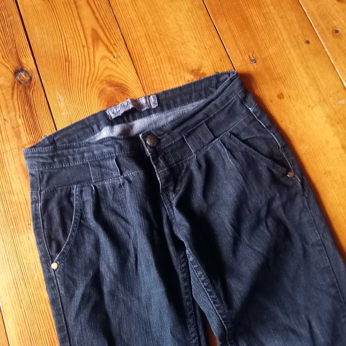 czarne spodnie jeans S