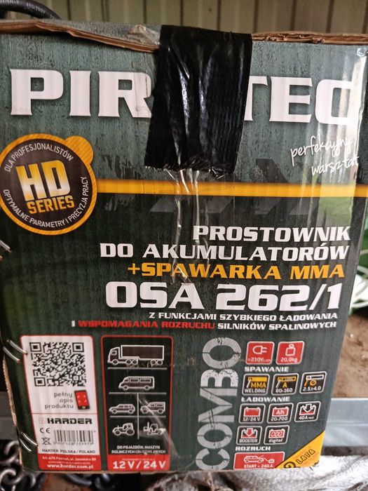 Pirotec Spawarka MMA + prostownik Osa 262/1