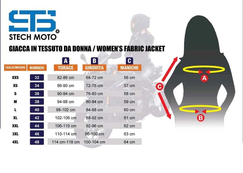 Casaco touring de senhora c/proteções mota scooter novo