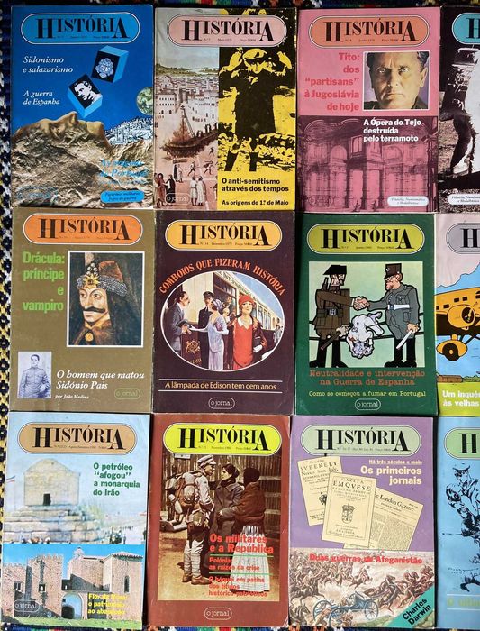 12 Revistas História, Anos '70 e '80 [números na descrição]
