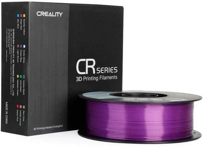 PLA пластик Creality для 3D принтера шовковий 1.75 мм 1 кг Фіолетовий