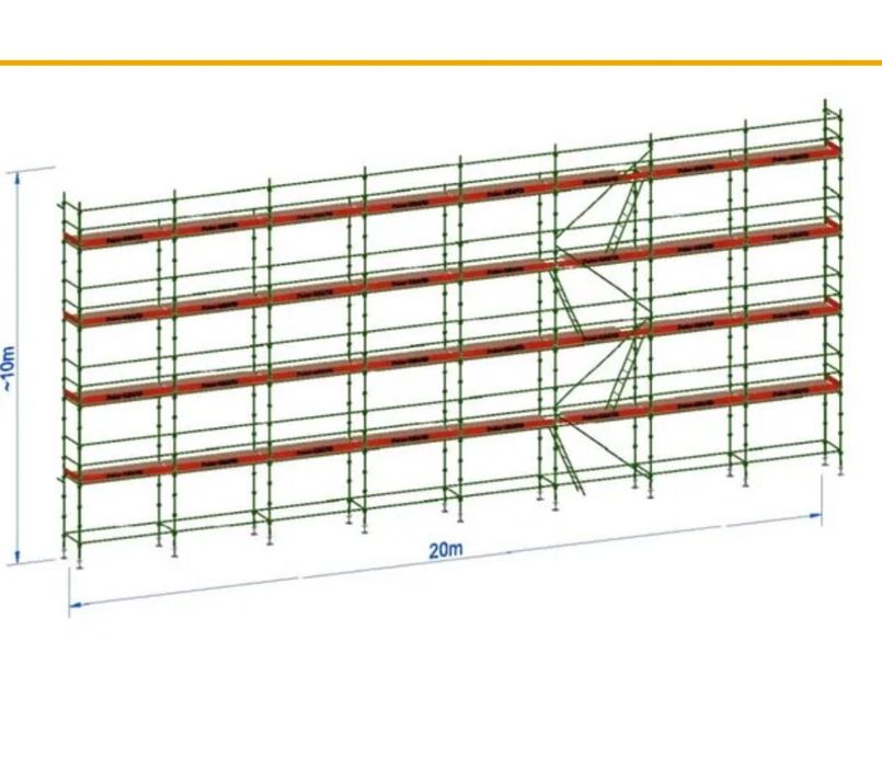 Rusztowanie Elewacyjne, choinkowe, klinowe 100m2