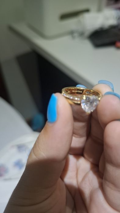 Anel Double Band Heart