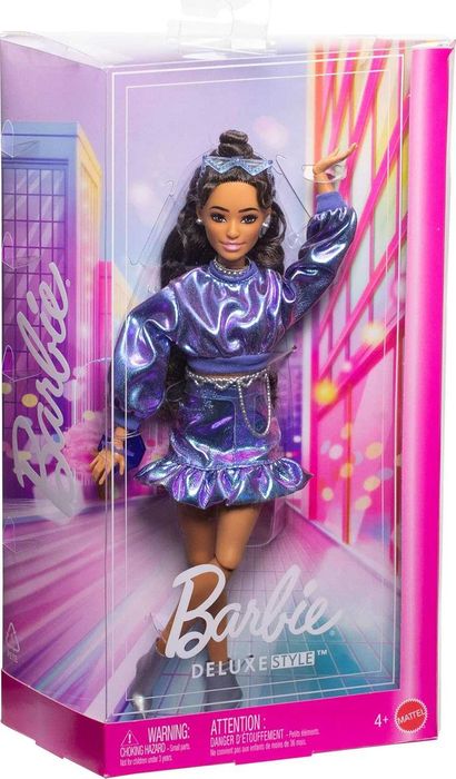 Barbie Deluxe Style in Metallic Blue Top and Skirt Сяючий індиго JFP42