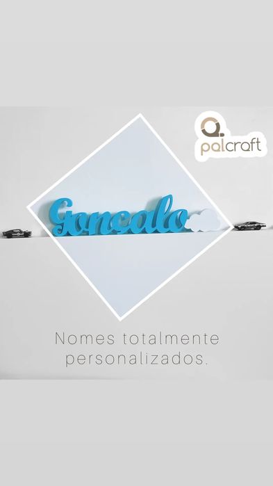 Nomes em mdf cru ou pintado