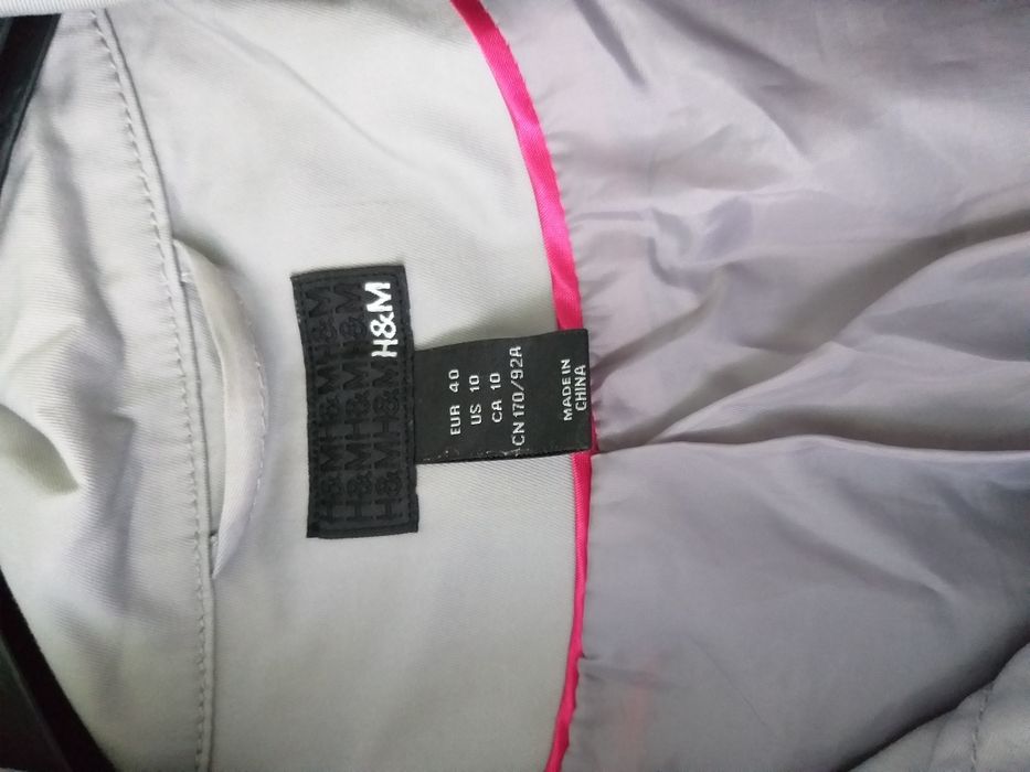 Płaszczyk H&M rozm. 40 jasno szary