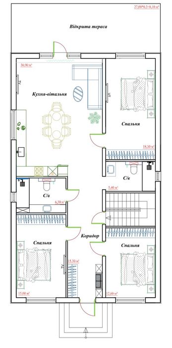 Будинок за адресою вул. Тютюнника (площа 120 м²) - Atlanta.ua - фото 8