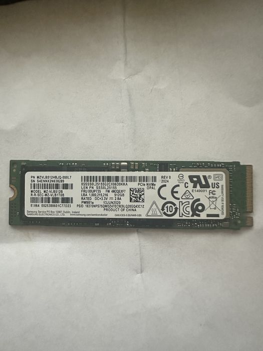 ssd nvme 512gb - купить комплектующие для ПК - Цена на OLX.ua