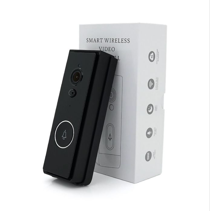 Відеодзвінок Tuya Smart WiFi 1080P з камерою, PIR та записом на SD, 18650
