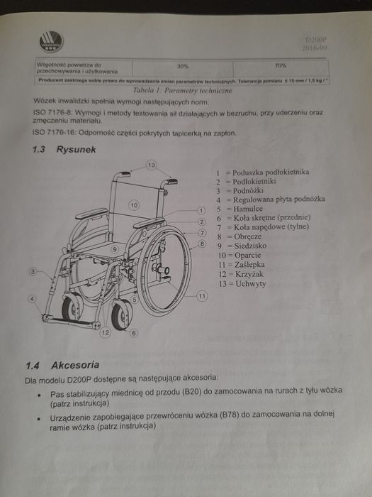 Wózek inwalidzki markowy