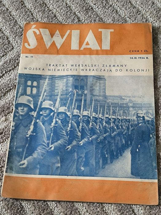 Przedwojenne czasopismo Świat dwa egzemplarze