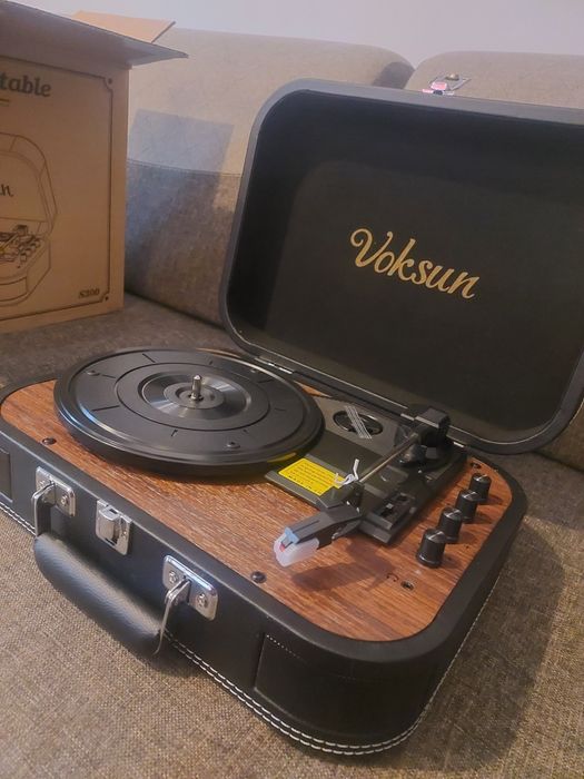Gramofon Voksun S300 czarny Nowy