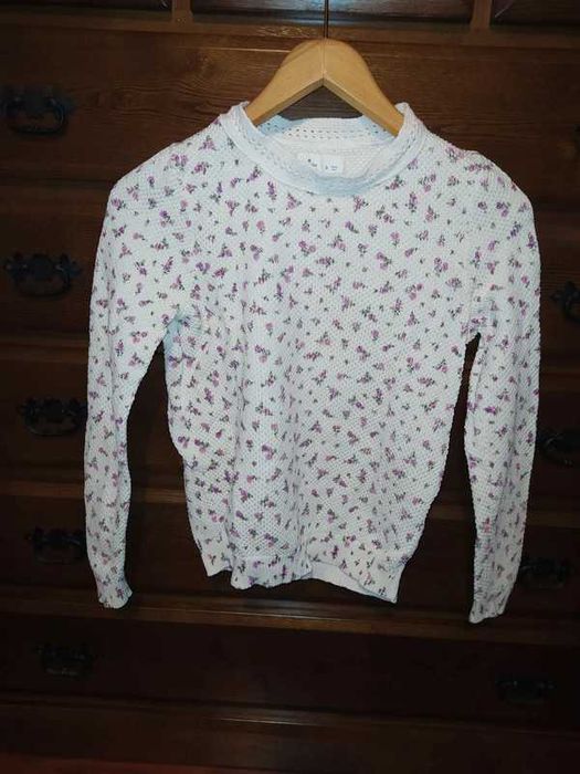 Camisola Branca com flores Rosa Springfield
