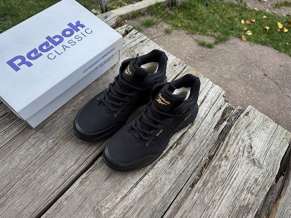 Мужские зимние кроссовки на меху Reebok Zig Kinetica gore-tex 3 цвета