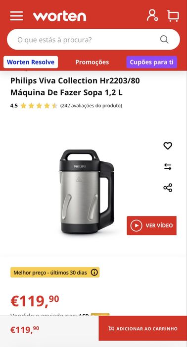Máquina de fazer Sopa Philips