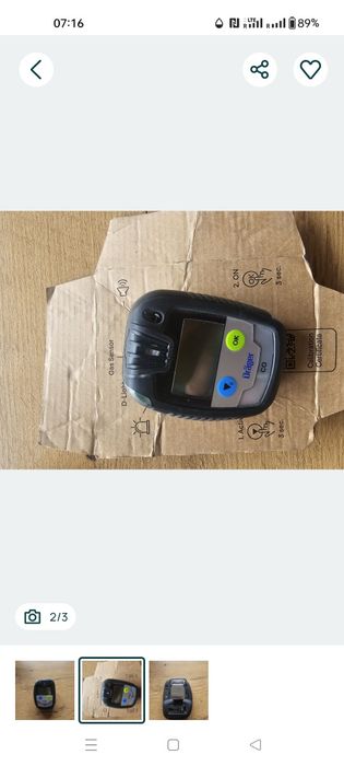 Miernik jednogazowy CO -Detektor Drager Pro pac ,6500. 6000