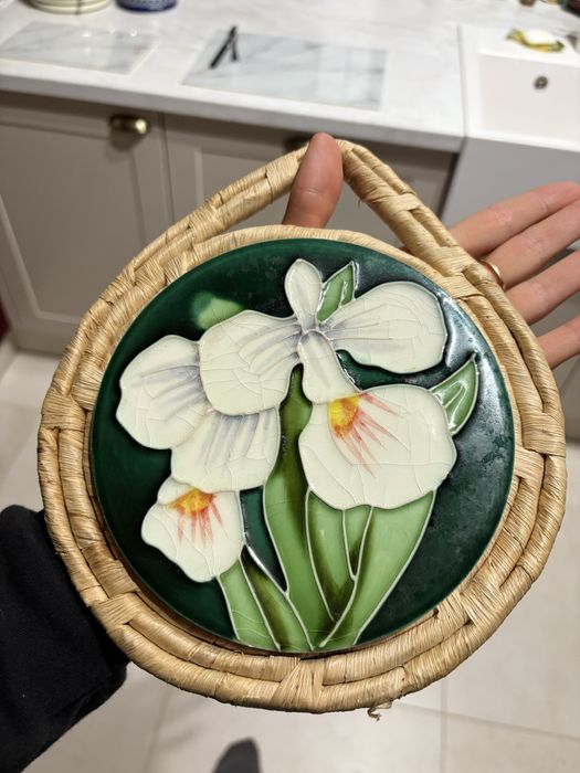 Witraz/obraz na slomie/trzcinie