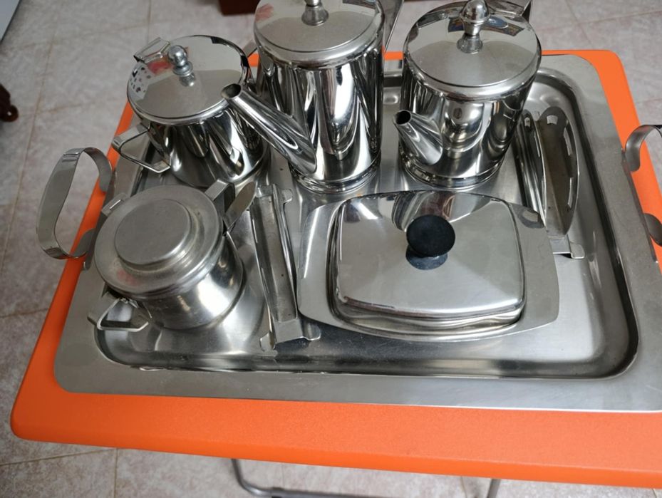 Conjunto de 9 peças em inox