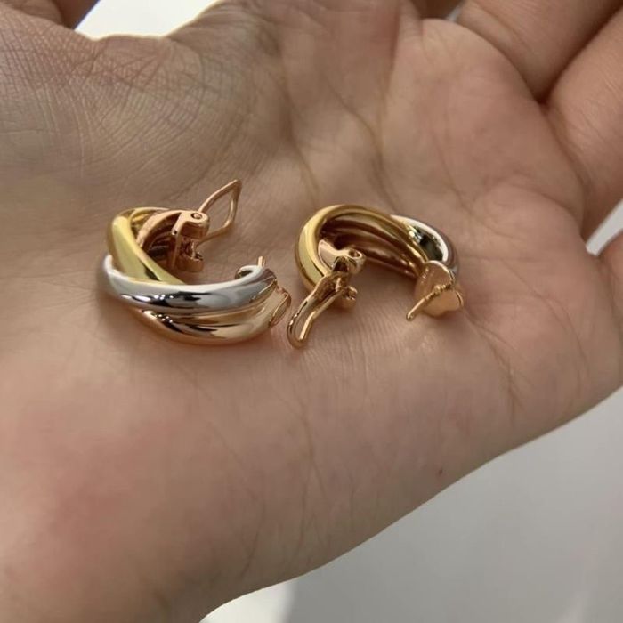 Сережки  в стилі Cartier