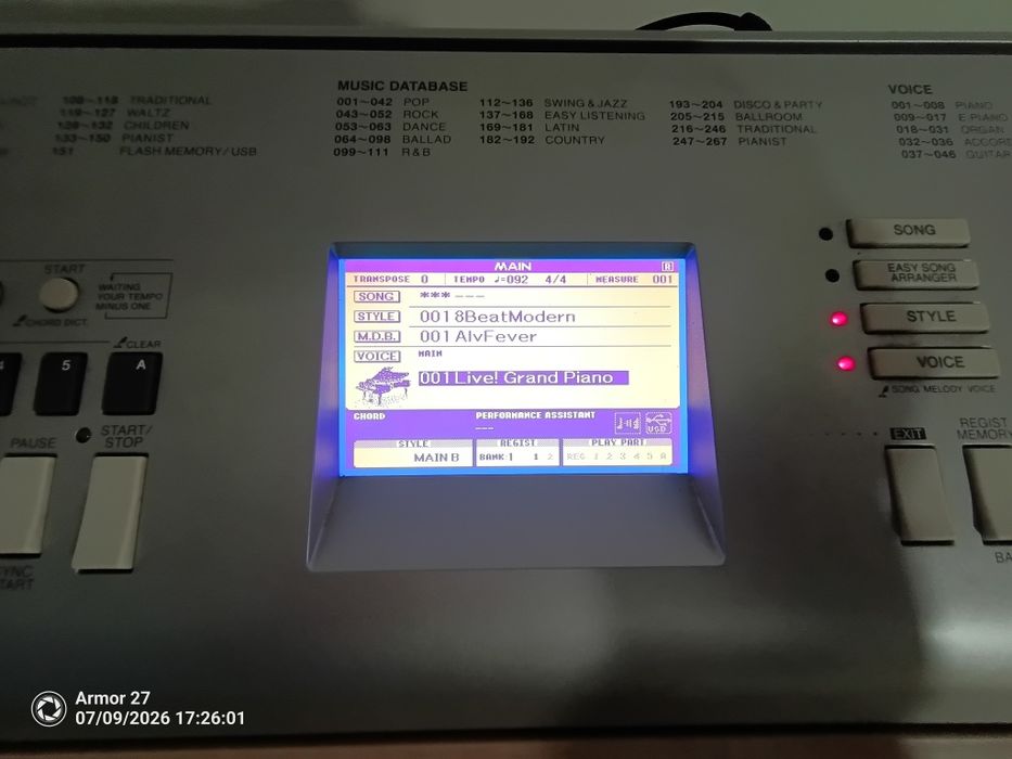 Piano Yamaha Portable Grand DGX-620
