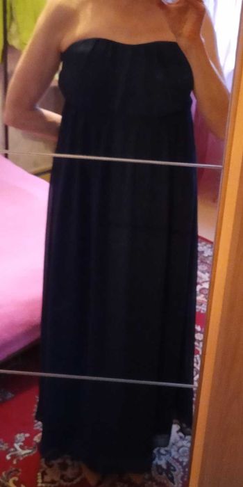 Красиве довге плаття темно-синього  кольору за 95 грн.