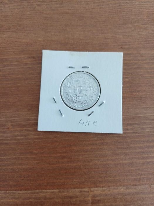 20 CENTAVOS de 1916 em PRATA BELA conforme as fotos