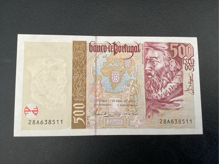 Notas de 500 escudos João de Barros