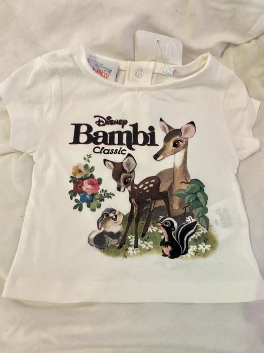 T-shirt Bambi menina (1 mes)