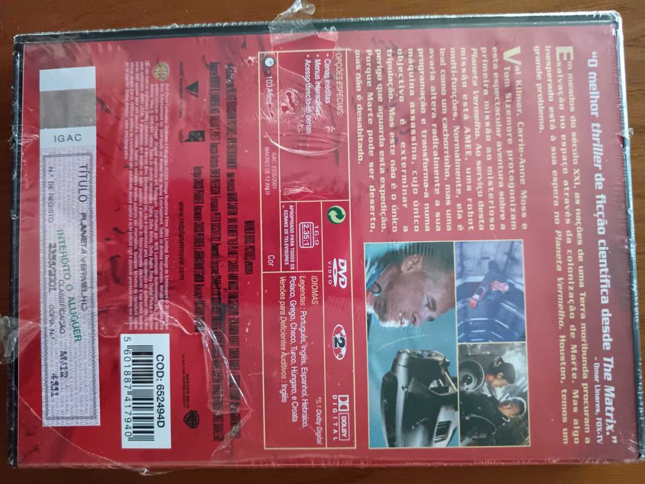 filme dvd original - planeta vermelho - selado