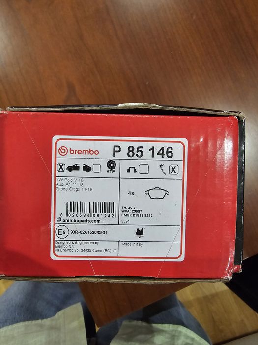 Calços frente brembo