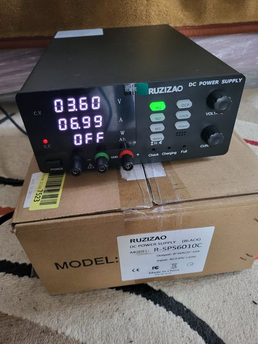 Професійний лабораторний блок живлення Ruzizao 600W з функцією зарядки