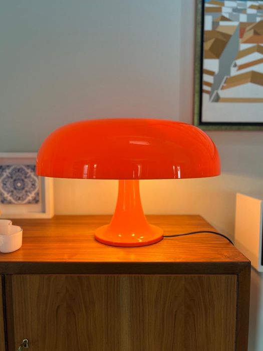 Candeeiro original Nesso em laranja da Artemide