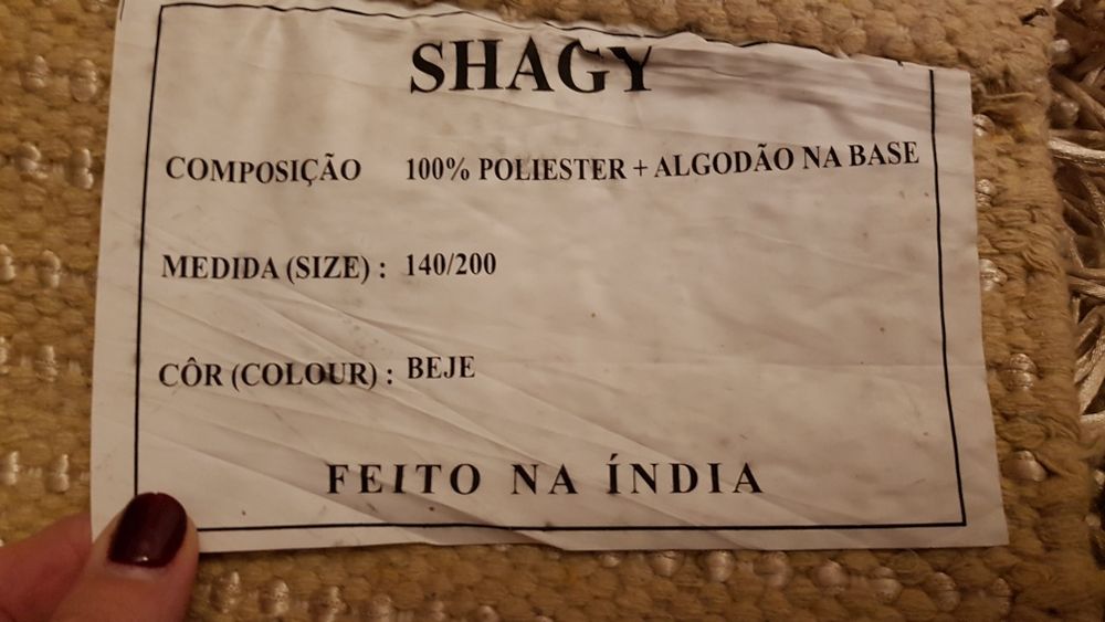 Tapete Shagy bege