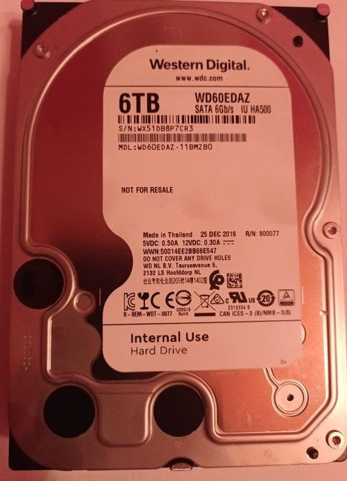 Disco Rígido WD 6TB – 3.5" SATA
