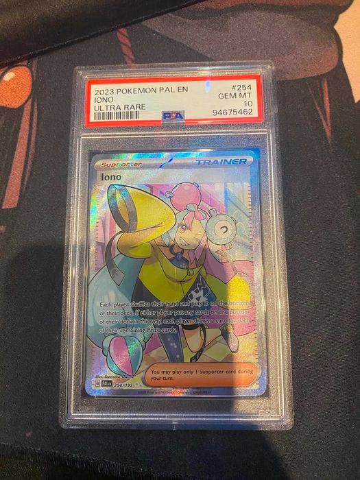 Pokemon TCG Iono #254 Pokemon Paldea Evolved PSA 10 Angielska