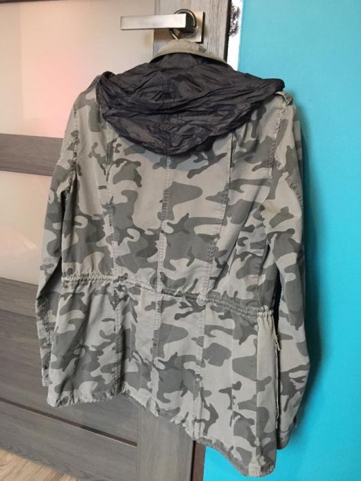 Zielona Wojskowa kurtka wiosenna parka płaszcz Frieda&Freddies M 38