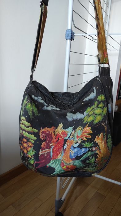 Torba listonoszka designerska z motywem bajkowym