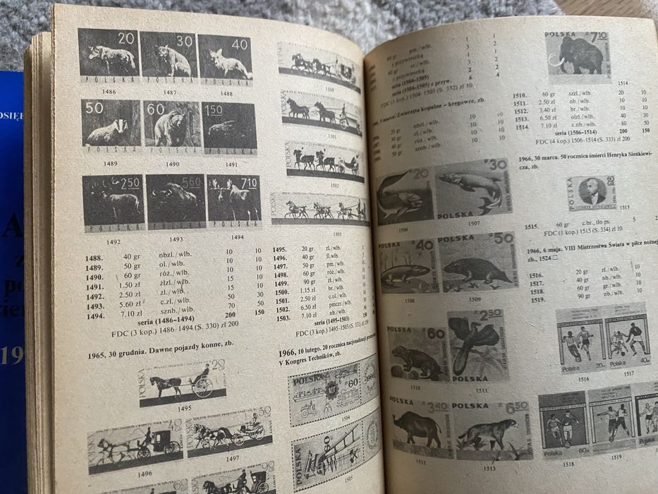 Katalogi  znaczków pocztowych 1987, 1992 - 1993