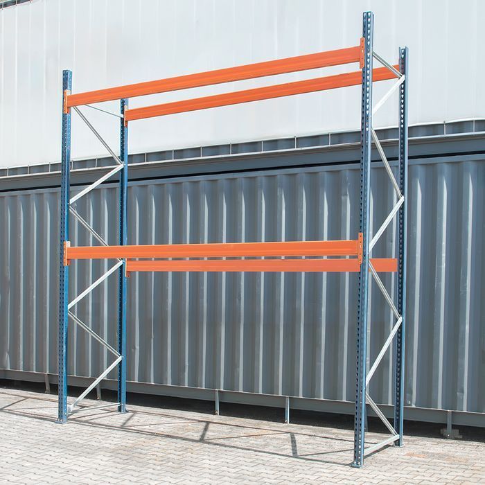 Regał paletowy MECALUX moduł bazowy 400x377x110 cm 0+2 2648 kg