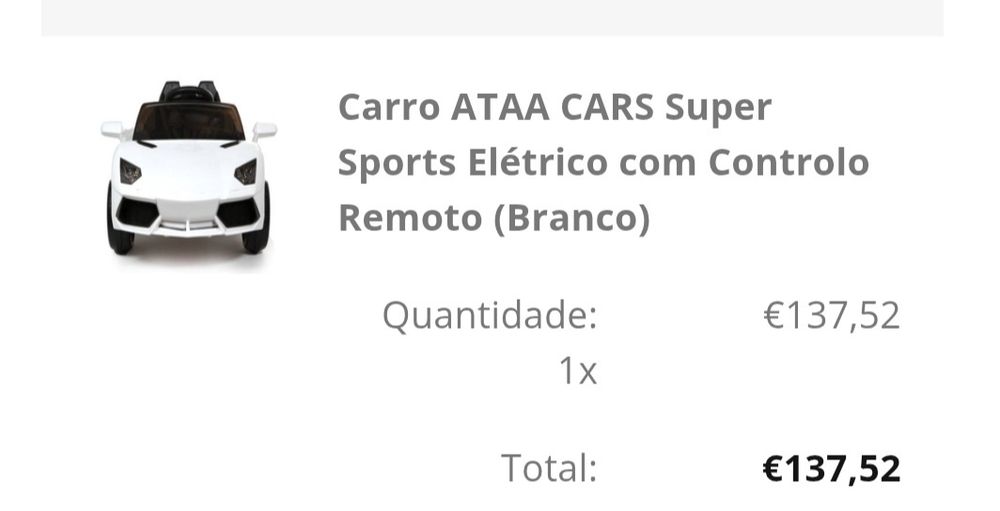 Carro elétrico novo