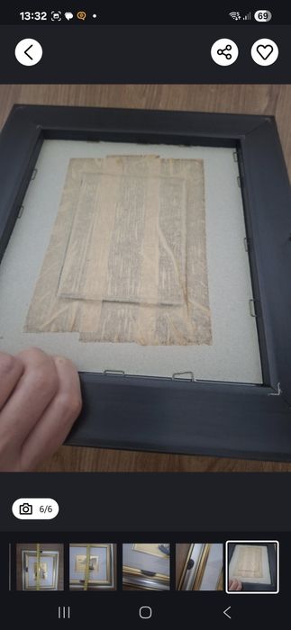 Obraz chromolitografia rama srebrno zlota GRATIS wysylka