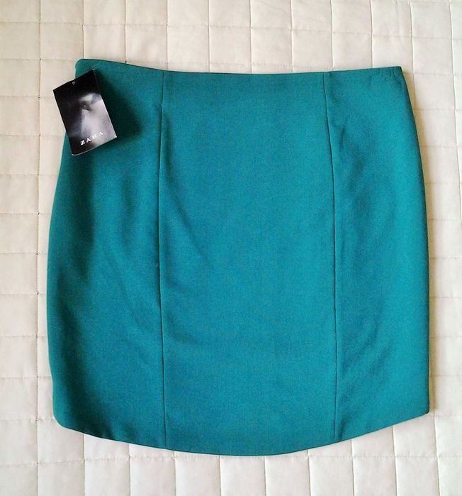 ZARA OUTLET mini Spódnica M zielona