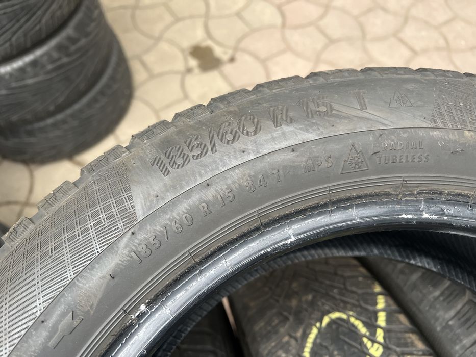 Резина зима 185/60 R 15 Continental комплектЗНИЖКА !!!5-6,5 мм!!!