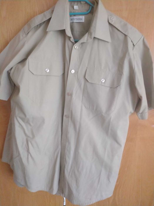 koszula wojskowa khaki krótki rękaw