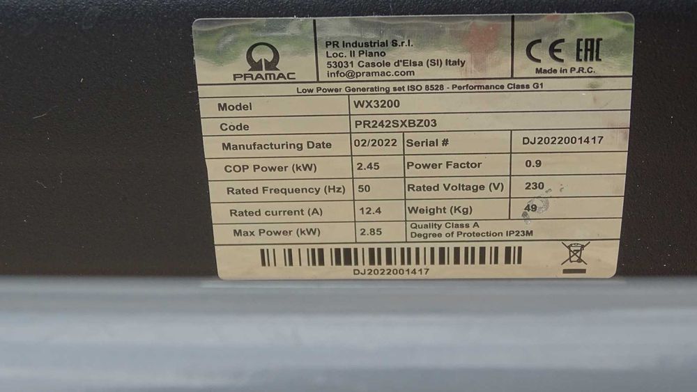 Генератор побутовий Pramag WX3200