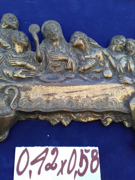 Última ceia em bronze