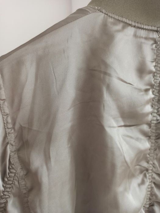 Kurtka Bomber satynowa h&m oversize